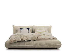 Tom Tailor PILLOW Bett Boucléstoff - Oat-Flakes / B: 180.0 cm x T: 200.0 cm