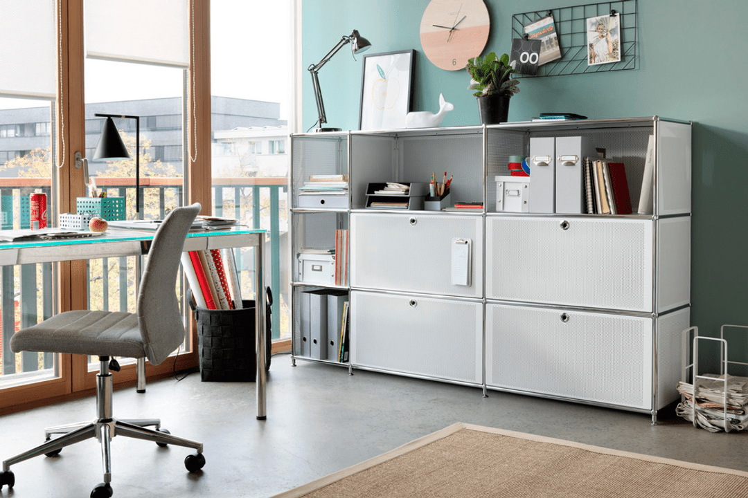 Wohnsystem für Ordnung im Homeoffice.