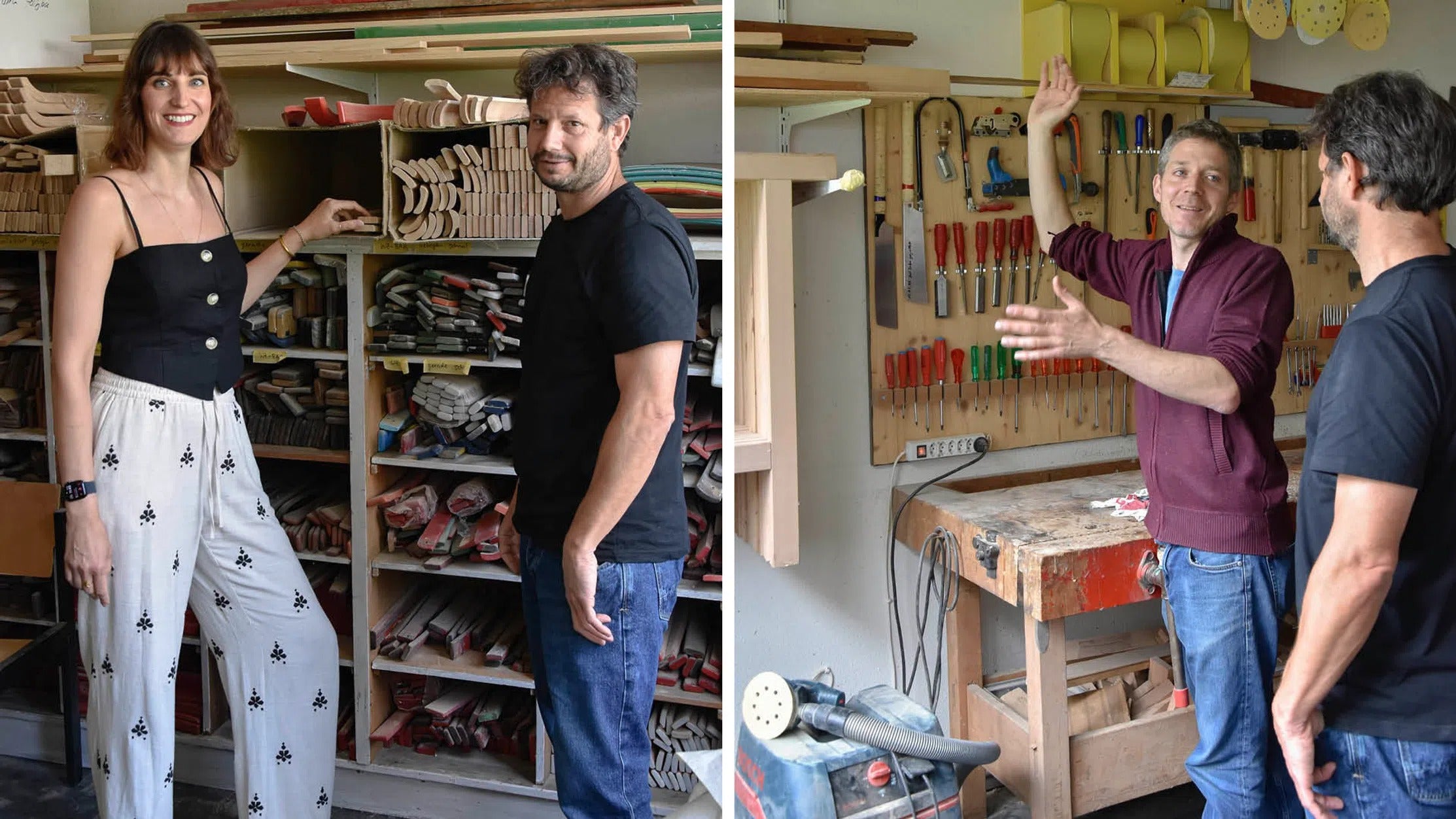 Claudio spricht mit Debora und Philippe über die Entstehung des gemeinsamen Projekts RELOVED.