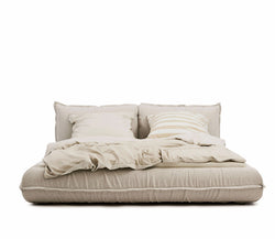 Tom Tailor PILLOW Bett Boucléstoff - Light-Pearl / B: 200.0 cm x T: 200.0 cm